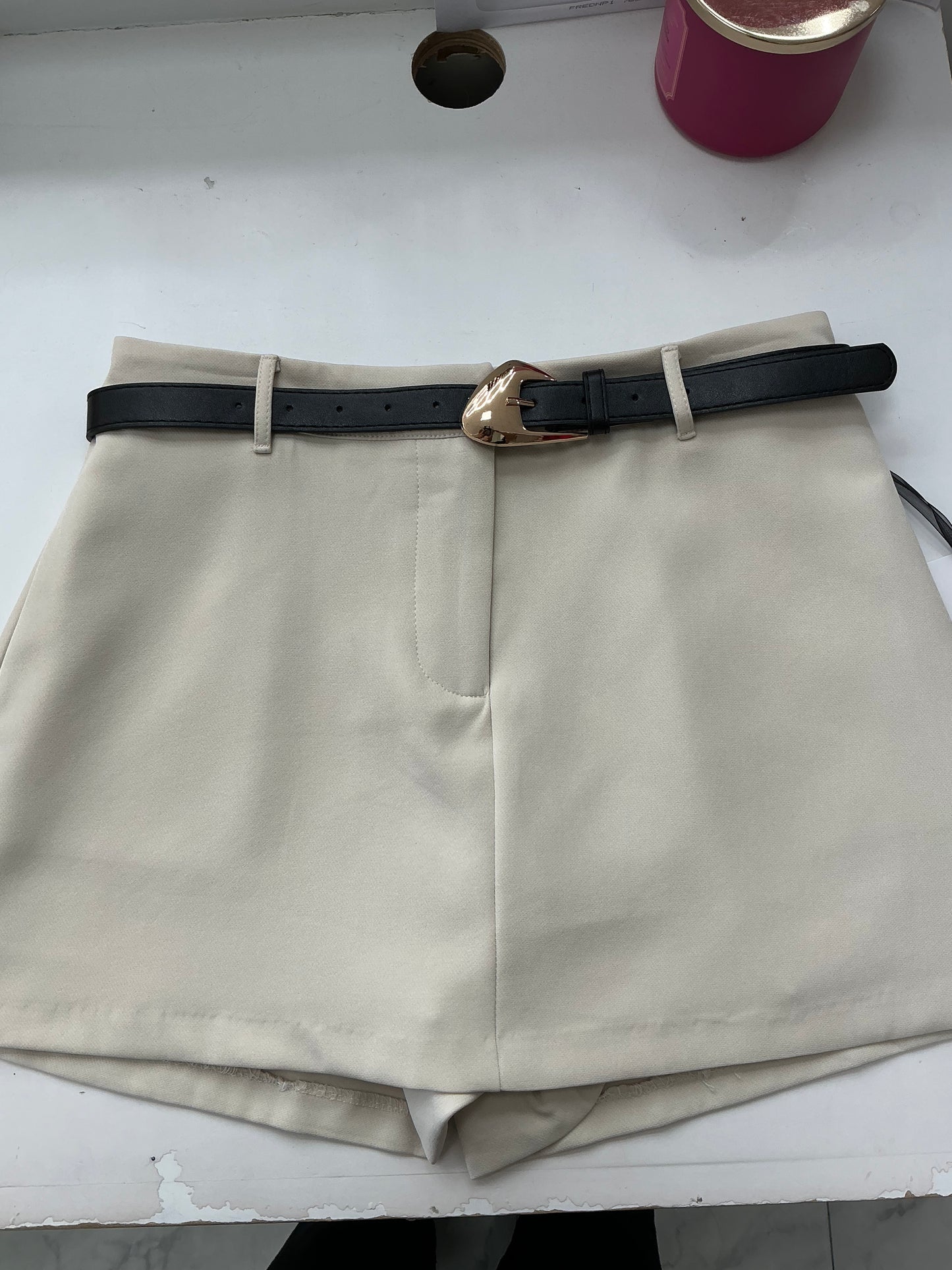 Skort con cinto