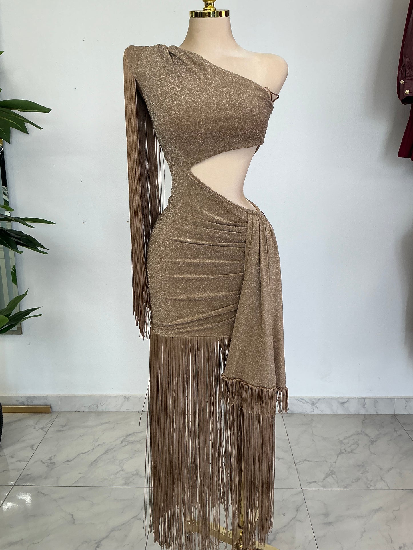 Gold dress