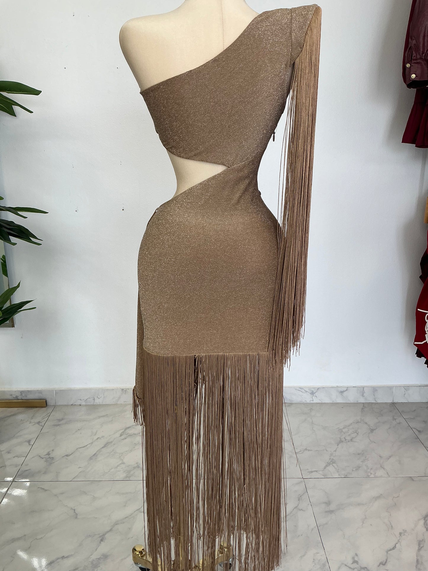Gold dress