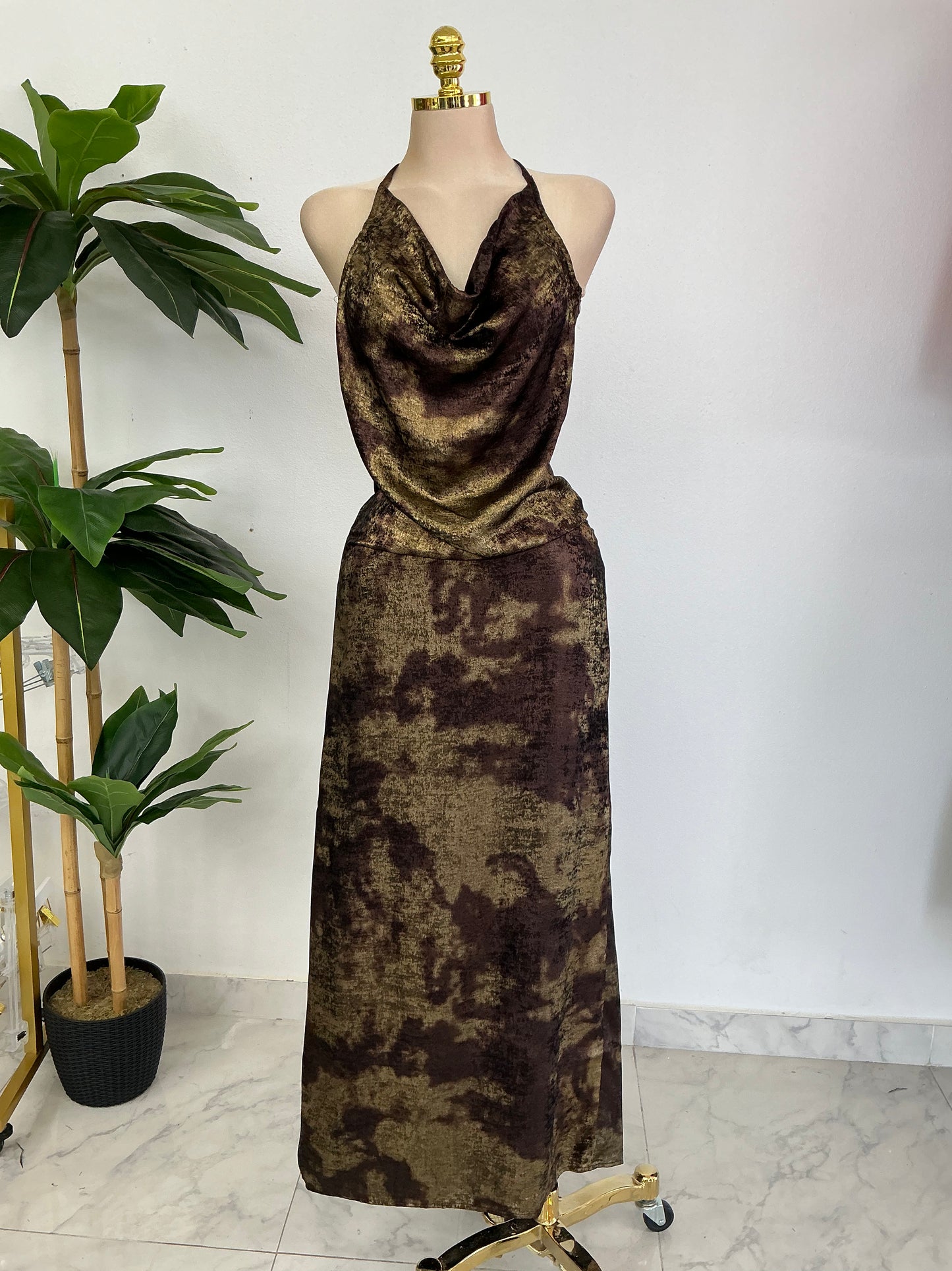 Bronze dress